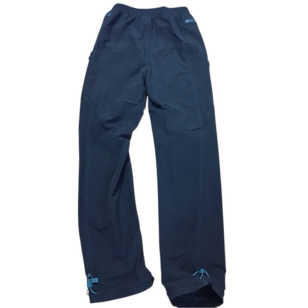 Free People Movement Black Nylon Outdoor Hiking Pants Turquoise Stitching Size M - Picture 2 of 14